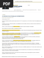 CONTRATO DE TRABALHO INTERMITENTE