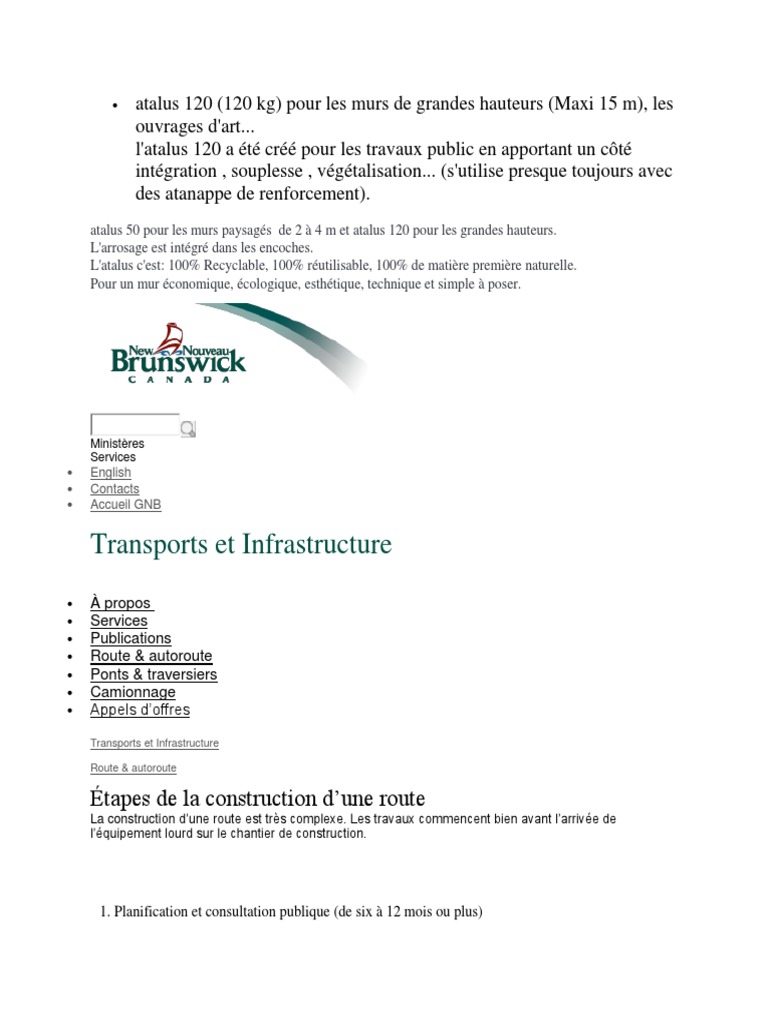 Atalus 120 | PDF | Route | Pont