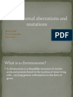 Chromosomal Aberrations and Mutations: Shruti Patil - Heena Karbelkar - Priya Patil