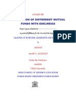 Comparison of Diffrerent Mutual Funds With Edelweiss: A Study On