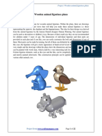 Project: Wooden Animal Figurines Plans