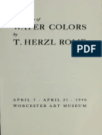 Exhibition of WATER COLORS by T. HERZL ROME