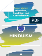 Asian Views: Hinduism, Buddhism and Confucianism Compared