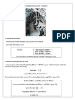 Design Calculation of Pulley Belt Drive