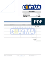 Proforma Chaymaa