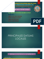 Principales Datums Locales
