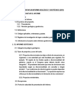 Pautas para Presentar Un Informe Geológico y Geotécnico