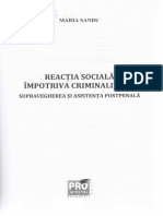 Reactia Sociala Impotriva Criminalitatii - Maria Sandu PDF