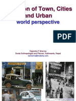 Evolution of Town, Cities and Urban: World Perspective