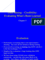 Data Mining - Credibility: Evaluating What's Been Learned