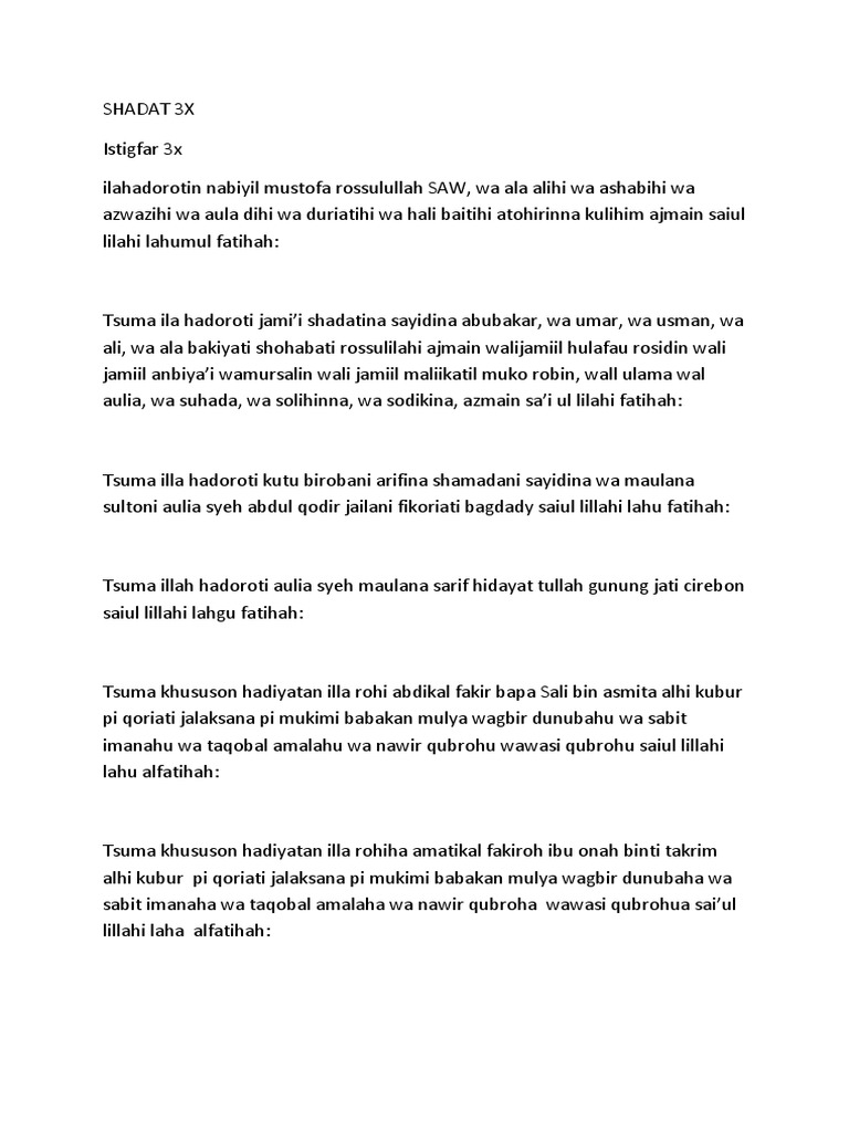 Tahlil Docx Religious Behaviour And Experience Religious Faiths