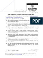 India's International Investment Position End-December 2018: March 29, 2019