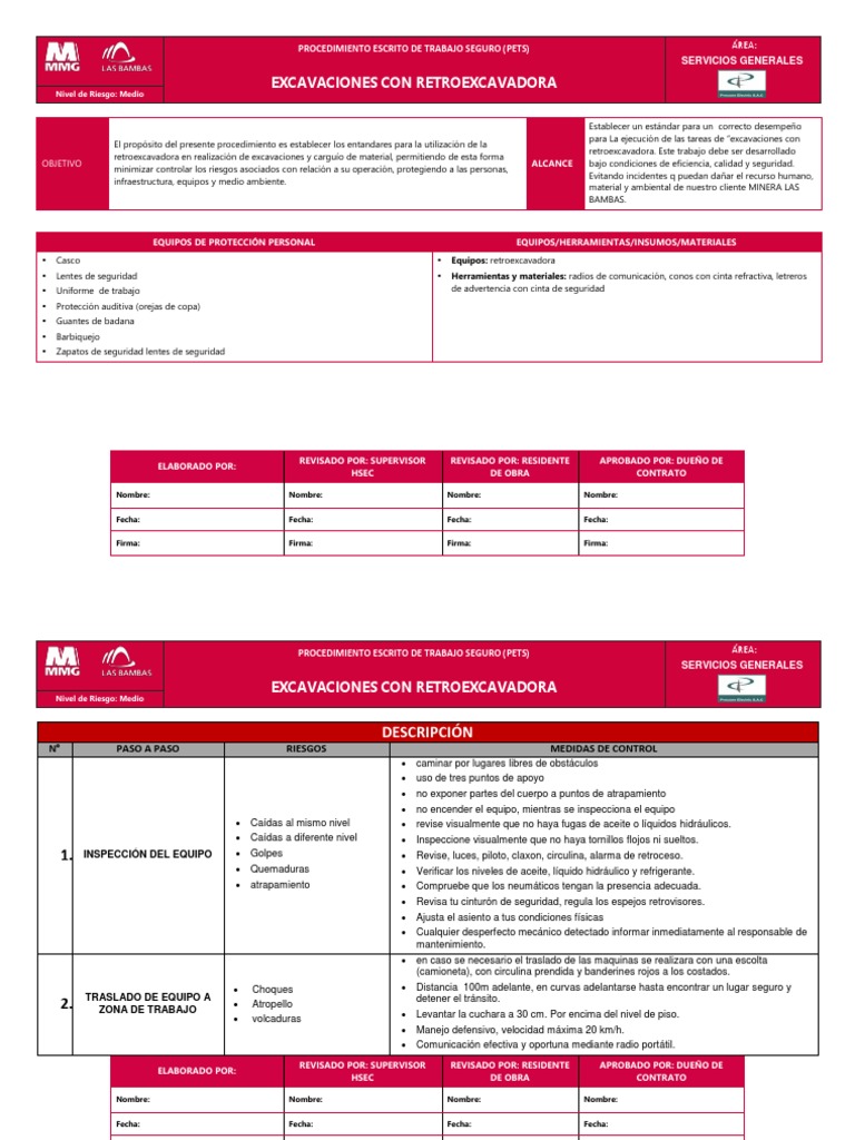 Pets - Excavacion Con Retroexcavadora | PDF | Naturaleza