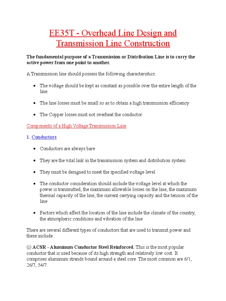 Ruling Span in Transmission Line Design | PDF | Electric Power ...