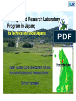 AspectsUnderground Research Laboratory