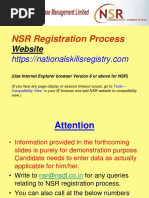 NSR Registration 