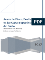 Anteproyecto Arado de Discos Problemas en La Superficie Del Suelo