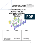 Pt-pc-01 Procedimiento Ensamble y Montaje Carros de Avance