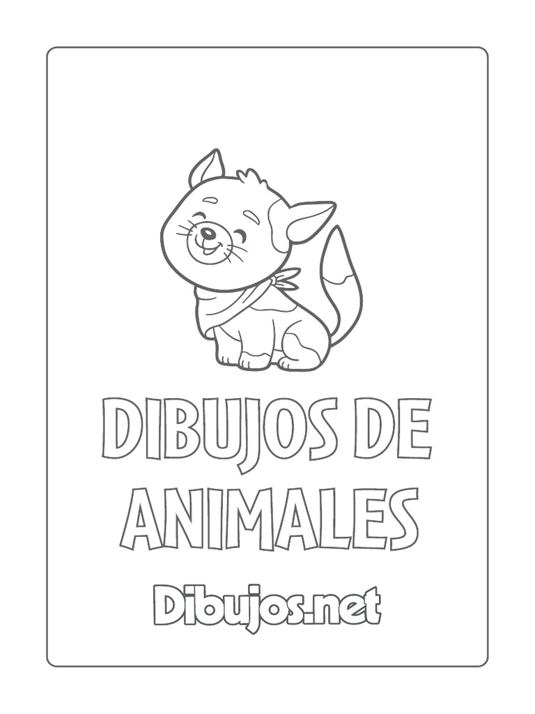 Dibujos De Animales Para Colorear Pdf