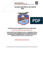 Bases Cas 001-2019 de La Municipalidad Distrital de Santa Ana