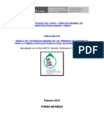 Modelo de contenidos mínimos para la elaboración de estudios a nivel de expediente técnico