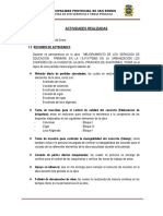 Modelo de Informe de Actividades