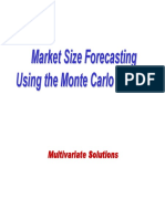Market Size Forecasting Using The Monte Carlo Method
