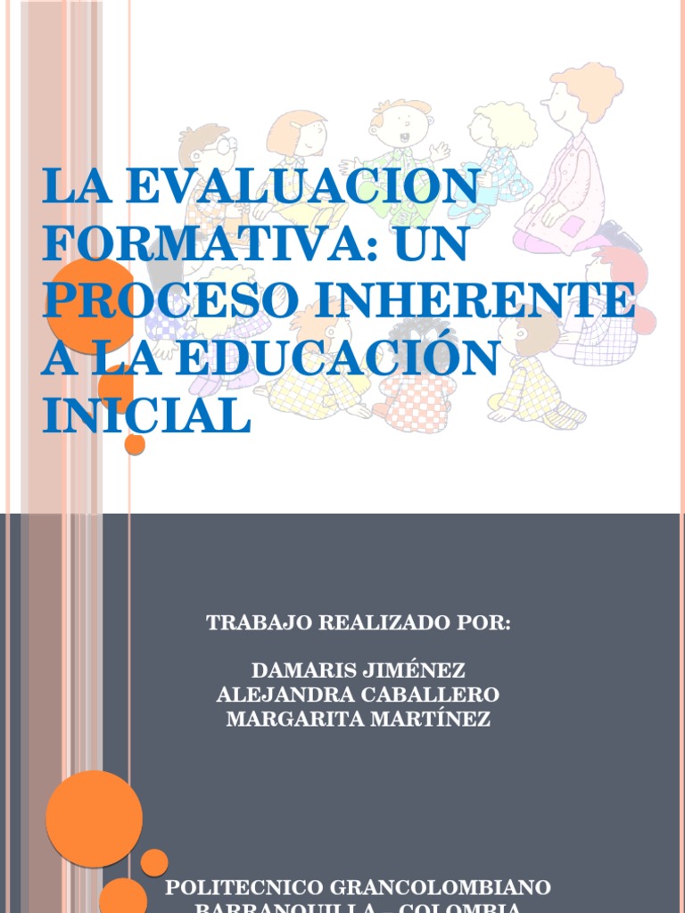 La Evaluacion Formativa en Preescolar | PDF | Educación de la primera ...