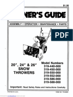 Mastercraft Snowblower