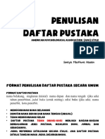 Penulisan Daftar Pustaka Dan Kutipan (SMH)