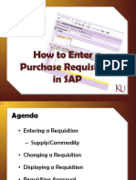 Purchase Requisition Training for SAP