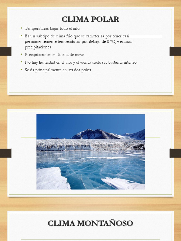 Características del clima polar | PDF