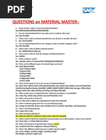 6-Material Master Interview Question With Answers