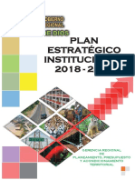 Goremad - Plan Estrategico Institucional 2018-2020