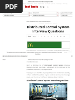 Distributed Control System Interview Questions - DCS Engineer Questions