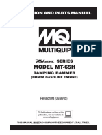 Apisonador Mikasa MT65H Rev 4 Manual