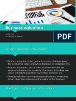 Business Valuation: FM Self Study by Oorja - MP (1rv16im033)