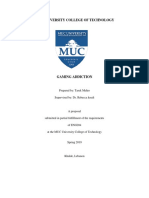 Muc University College of Technology: Prepared By: Tarek Mehio Supervised By: Dr. Rebecca Keedi