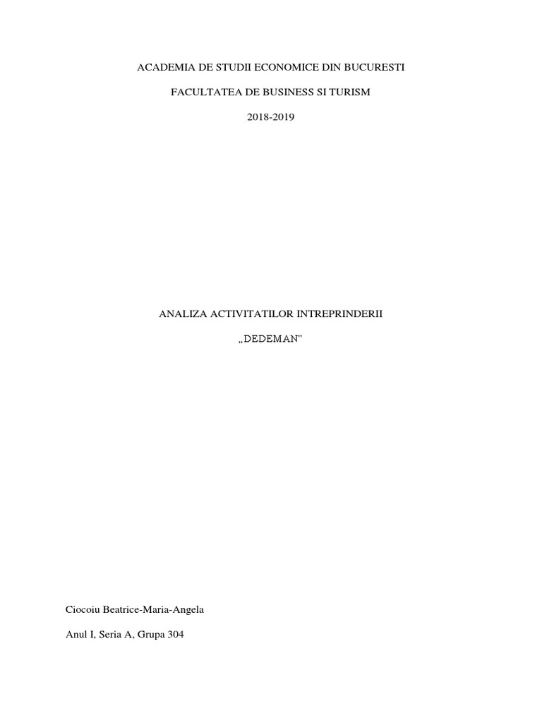 Sc Dedeman Srl Docx