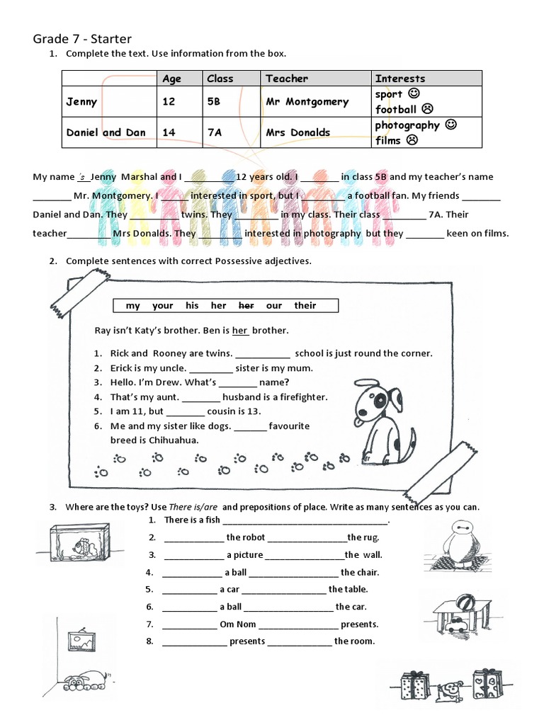 Grade 7 English Language Exercises | PDF