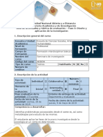 Guia de actividades y rubrica de evaluación - Fase 3 - Diseño y aplicación de la investigación.docx