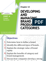 Developing AND Managing Brand and Product Categories
