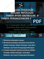 Refleks Fisiologis, Patologis, Dan Rangsang Meningeal