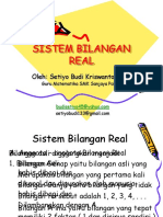 Sistem Bilangan Real