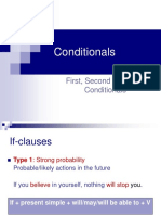 Conditionals: First, Second and Third Conditionals