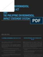 National Environmental Protection Act AND The Philippine Environmental Impact Statement System