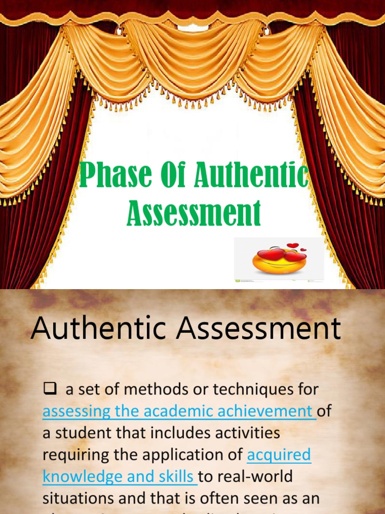 Phases of Authentic Assessment | PDF | Educational Assessment | Learning