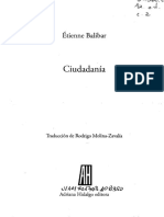 La Ciudadanía de Balibar PDF