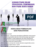 Tax Planning Pembukuan, Pemeriksaan, Penyidikan