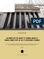 An Inquiry Into The Validity of Technical Analysis in Financial Markets PDF